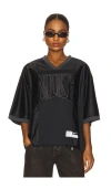 Nike Sportswear Street Oversize Short Sleeeve Graphic Jersey In Black