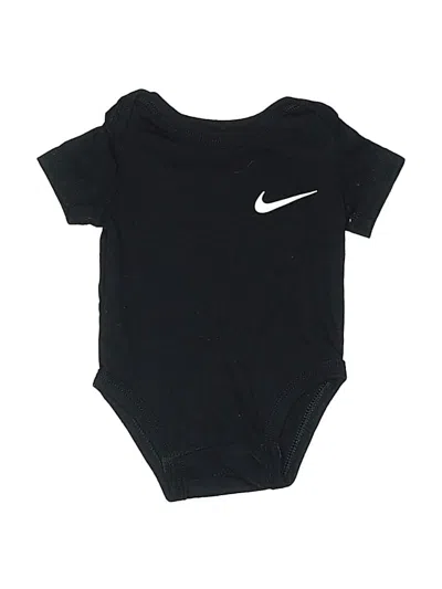 Pre-owned Nike Kids' Short Sleeve Onesie In Black