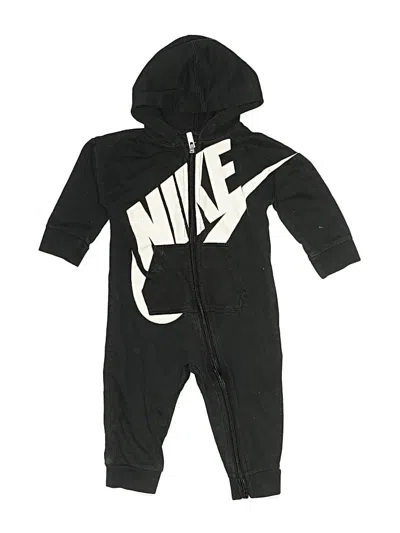 Pre-owned Nike Babies' Short Sleeve Onesie In Black