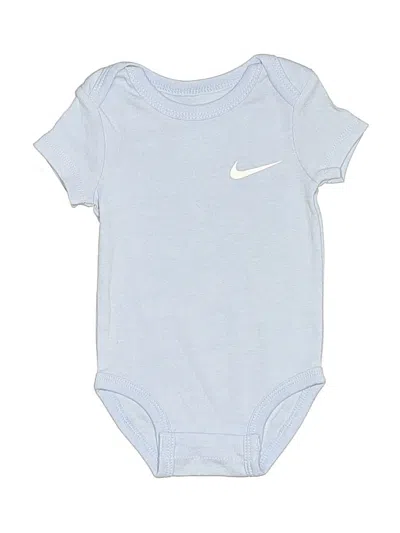 Pre-owned Nike Babies' Short Sleeve Onesie In Blue