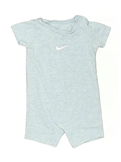 Pre-owned Nike Babies' Short Sleeve Onesie In Blue