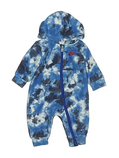 Pre-owned Nike Babies' Short Sleeve Onesie In Blue
