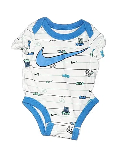 Pre-owned Nike Babies' Short Sleeve Onesie In Blue