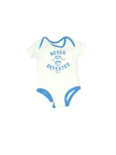 Pre-owned Nike Babies' Short Sleeve Onesie In Blue