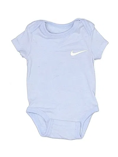 Pre-owned Nike Babies' Short Sleeve Onesie In Blue