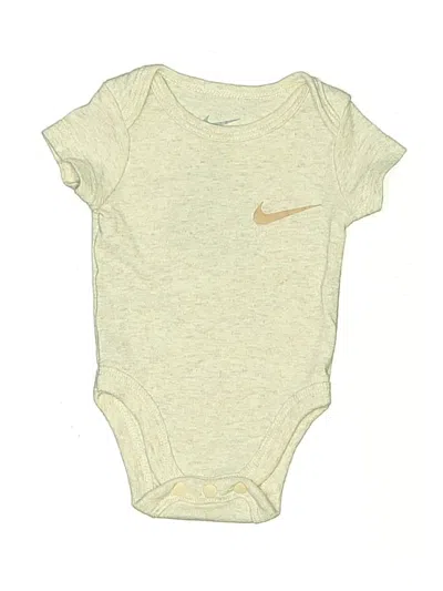 Pre-owned Nike Babies' Short Sleeve Onesie In Gold