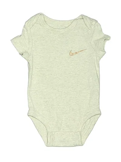 Pre-owned Nike Babies' Short Sleeve Onesie In Gold