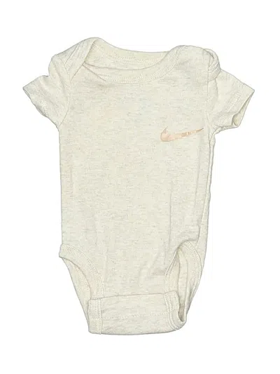 Pre-owned Nike Babies' Short Sleeve Onesie In Gold