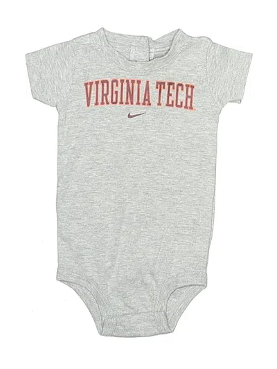 Pre-owned Nike Babies' Short Sleeve Onesie In Gray