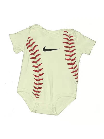 Pre-owned Nike Babies' Short Sleeve Onesie In Green