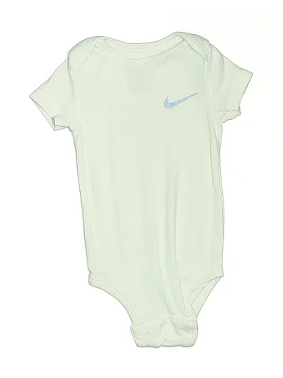Pre-owned Nike Babies' Short Sleeve Onesie In Green