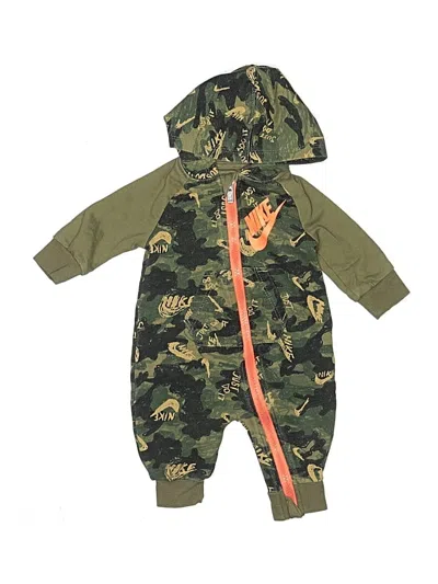 Pre-owned Nike Babies' Short Sleeve Onesie In Green