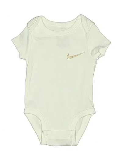 Pre-owned Nike Babies' Short Sleeve Onesie In Green