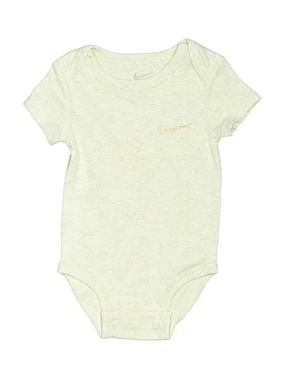Pre-owned Nike Babies' Short Sleeve Onesie In Ivory