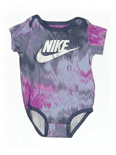 Pre-owned Nike Babies' Short Sleeve Onesie In Purple