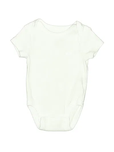 Pre-owned Nike Babies' Short Sleeve Onesie In White