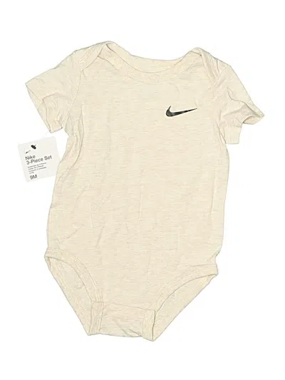 Pre-owned Nike Kids' Short Sleeve Onesie In White