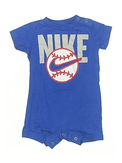 Pre-owned Nike Babies' Short Sleeve Outfit In Blue