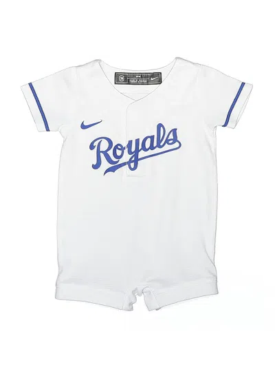Pre-owned Nike Babies' Short Sleeve Outfit In White
