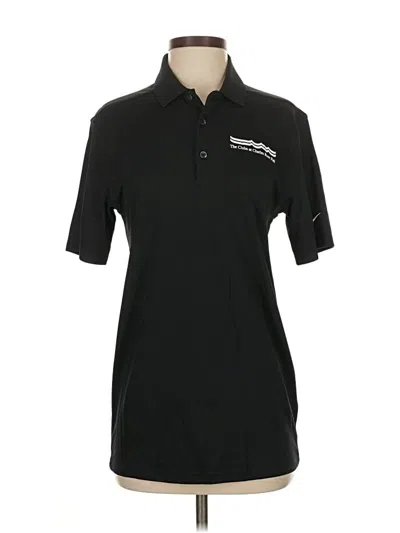 Pre-owned Nike Short Sleeve Polo Shirt In Black