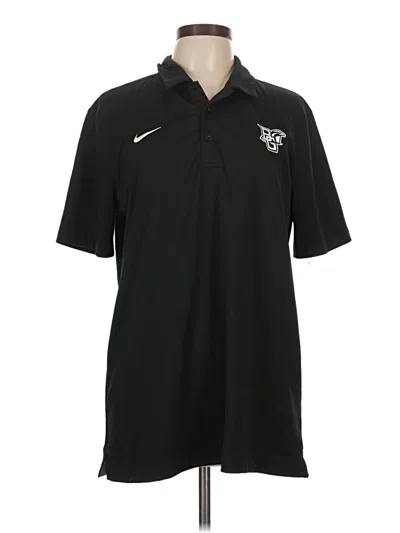Pre-owned Nike Short Sleeve Polo Shirt In Black