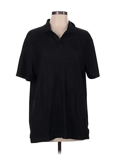 Pre-owned Nike Short Sleeve Polo Shirt In Black