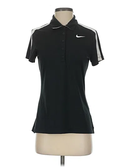 Pre-owned Nike Short Sleeve Polo Shirt In Black