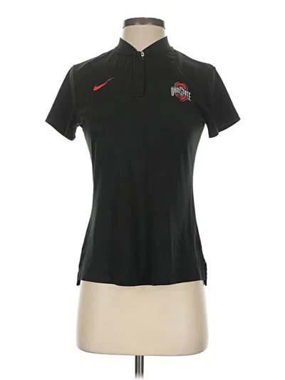 Pre-owned Nike Short Sleeve Polo Shirt In Black