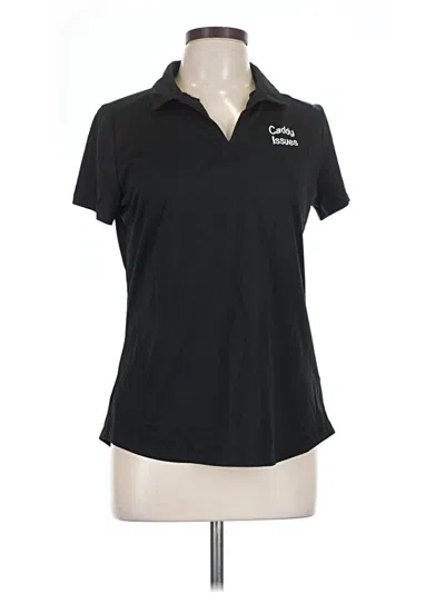 Pre-owned Nike Short Sleeve Polo Shirt In Black