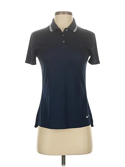 Pre-owned Nike Short Sleeve Polo Shirt In Blue