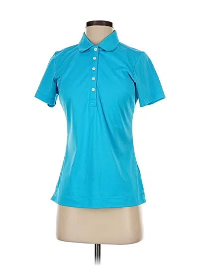 Pre-owned Nike Short Sleeve Polo Shirt In Blue