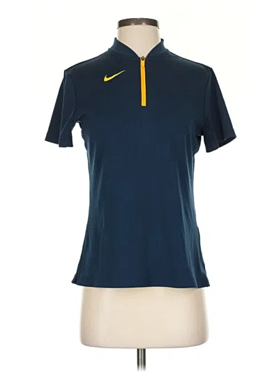 Pre-owned Nike Short Sleeve Polo Shirt In Blue