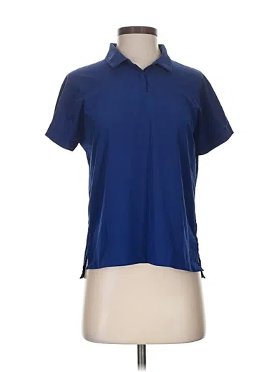 Pre-owned Nike Short Sleeve Polo Shirt In Blue