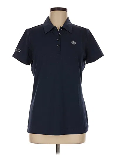 Pre-owned Nike Short Sleeve Polo Shirt In Blue