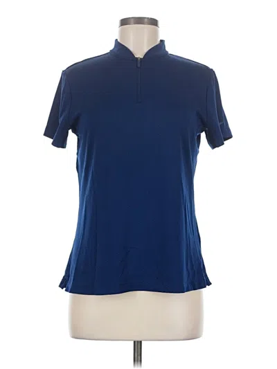 Pre-owned Nike Short Sleeve Polo Shirt In Blue