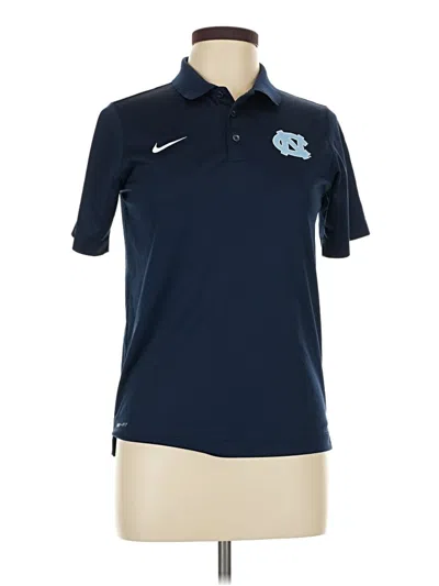 Pre-owned Nike Short Sleeve Polo Shirt In Blue
