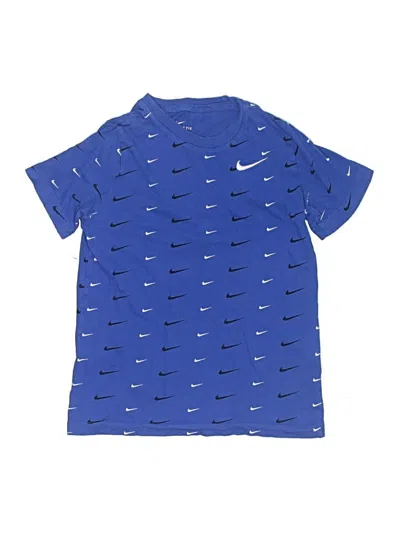 Pre-owned Nike Kids' Short Sleeve Polo Shirt In Blue