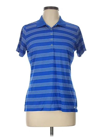 Pre-owned Nike Short Sleeve Polo Shirt In Blue