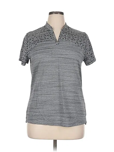 Pre-owned Nike Short Sleeve Polo Shirt In Gray