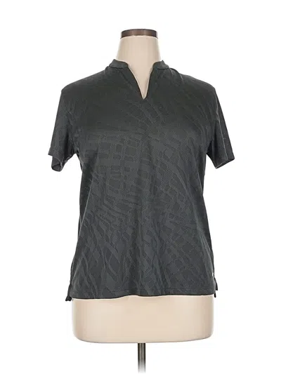 Pre-owned Nike Short Sleeve Polo Shirt In Gray