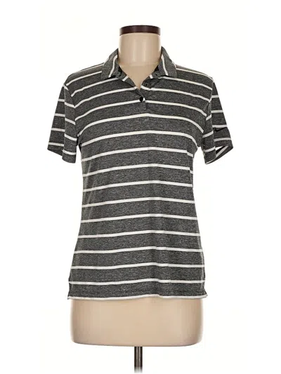 Pre-owned Nike Short Sleeve Polo Shirt In Gray