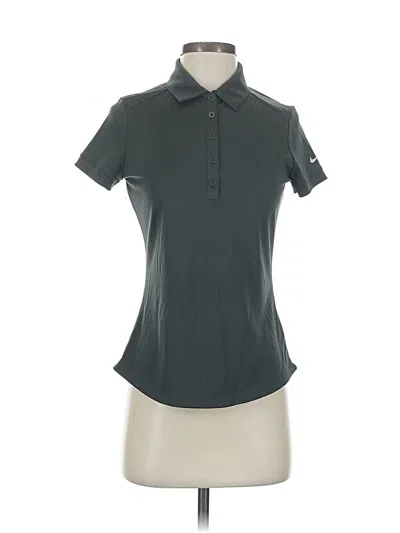 Pre-owned Nike Short Sleeve Polo Shirt In Gray