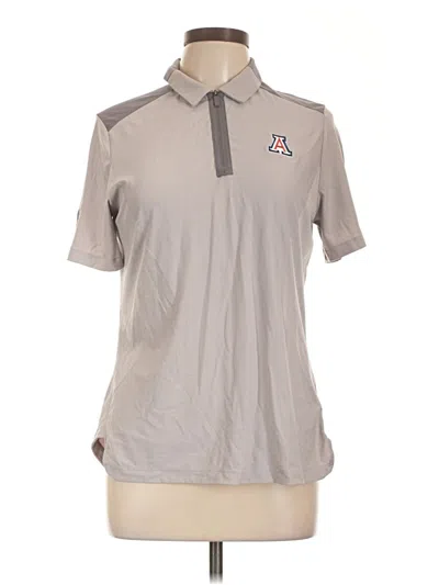 Pre-owned Nike Short Sleeve Polo Shirt In Gray