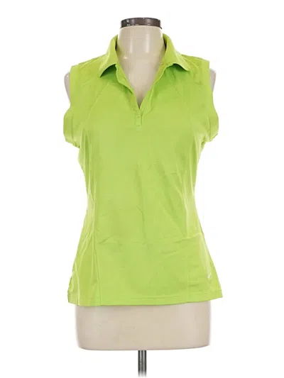 Pre-owned Nike Short Sleeve Polo Shirt In Green
