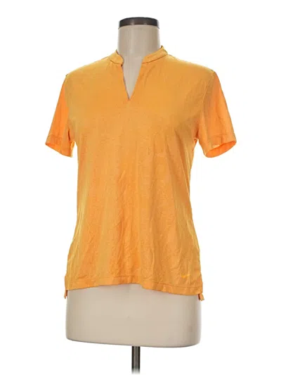 Pre-owned Nike Short Sleeve Polo Shirt In Orange