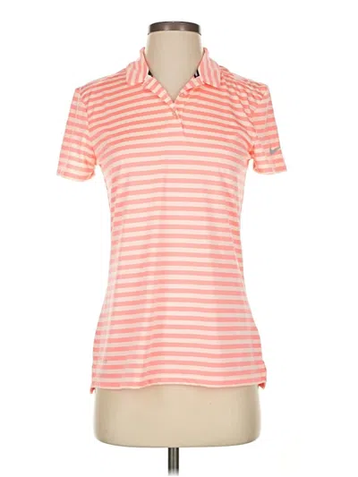 Pre-owned Nike Short Sleeve Polo Shirt In Pink