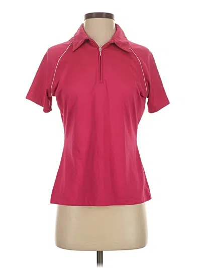 Pre-owned Nike Short Sleeve Polo Shirt In Pink