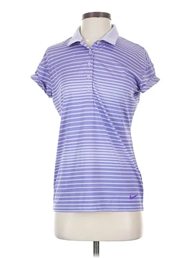 Pre-owned Nike Short Sleeve Polo Shirt In Purple