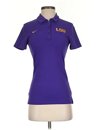 Pre-owned Nike Short Sleeve Polo Shirt In Purple