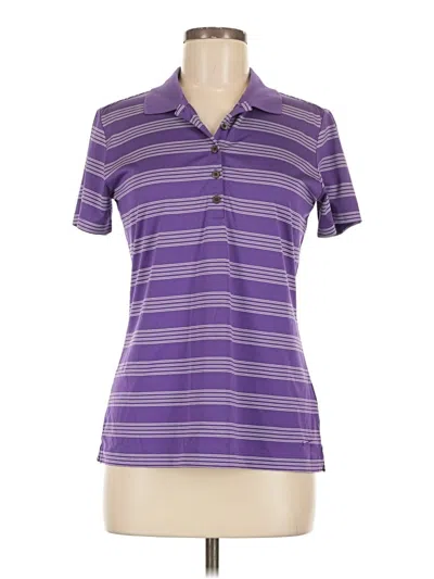 Pre-owned Nike Short Sleeve Polo Shirt In Purple